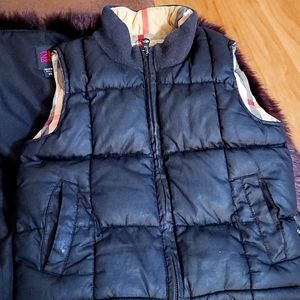 Black Burberry Baby Vest